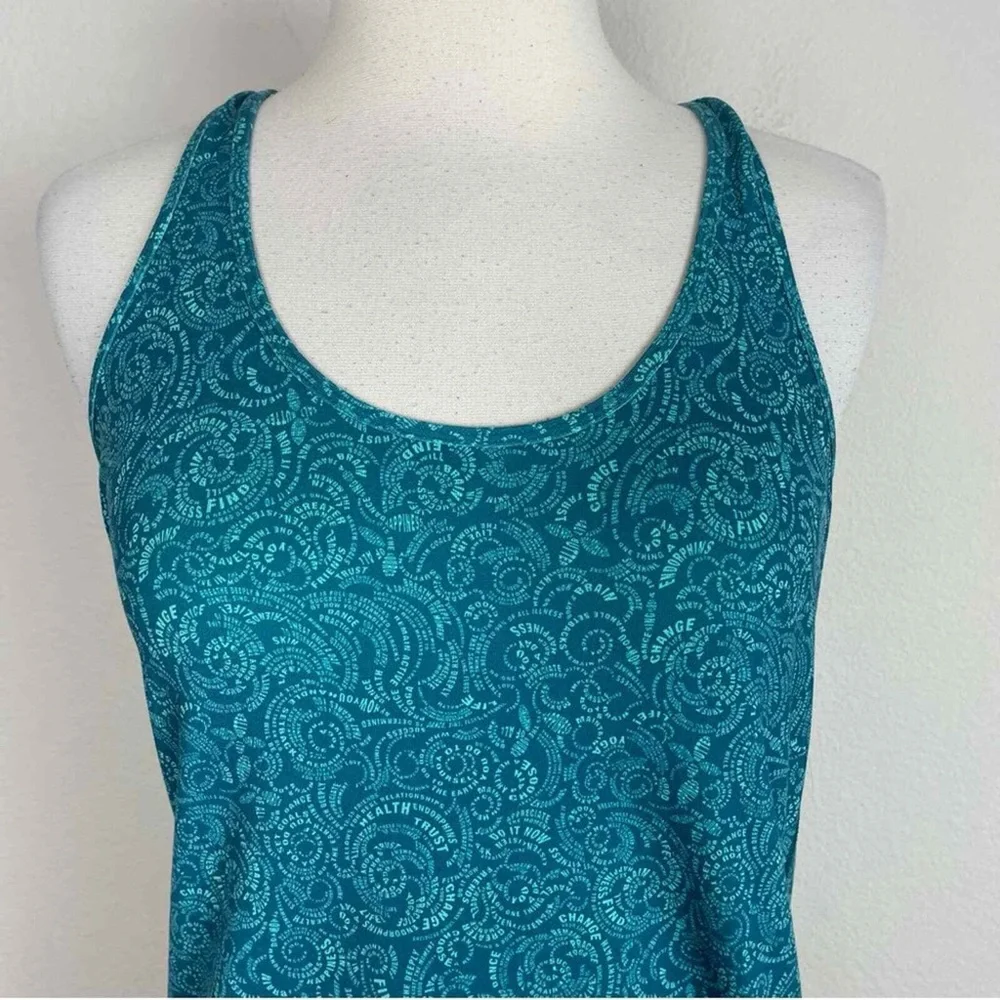 lululemon Cool Racerback Foli Manifesto Bali Breeze Tofino Teal
